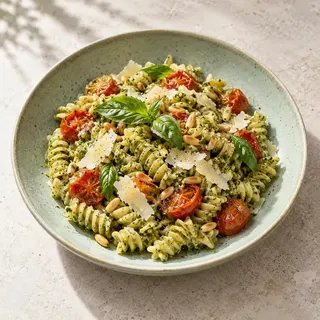 Basil pesto pasta