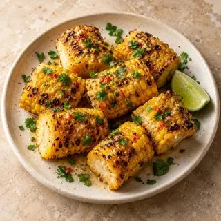 Charred sweetcorn